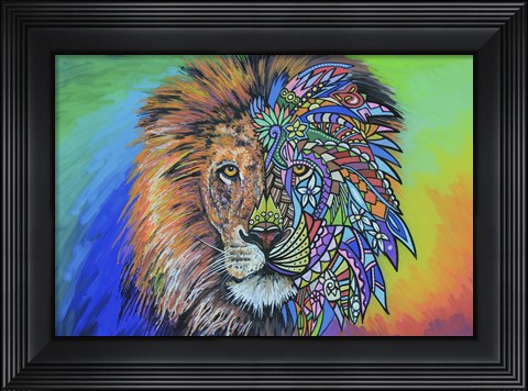 Framed Animals Of Pride - Lion Print