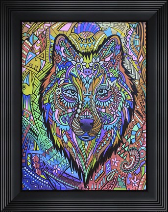 Framed Animals Of Pride - Wolf Print