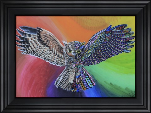 Framed Animals Of Pride - Owl Print