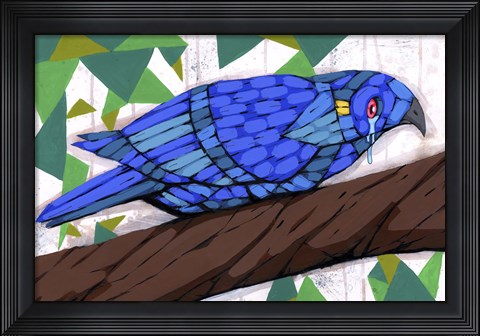 Framed Bluest Bird Print