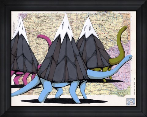 Framed Born To Move Mountains Print