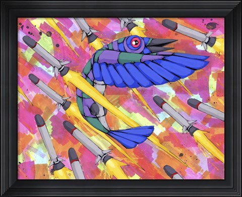 Framed Evasive Maneuvers Print