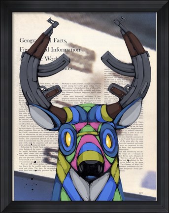 Framed Head Fulla Violence Print