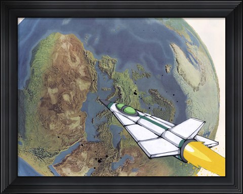 Framed Headed Home Print