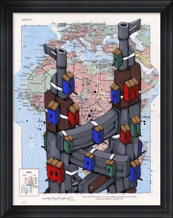 Framed Making The Best Of Our Neighborhood Print