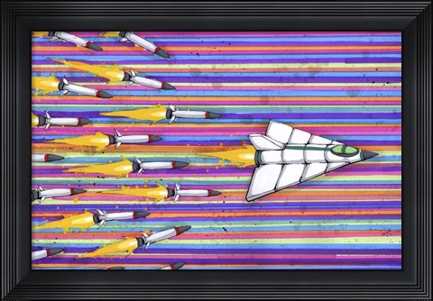 Framed Outrunning The End Print