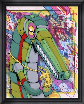 Framed Raised On The Dollar Print