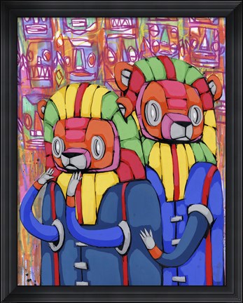 Framed Remain Calm My Friend Print