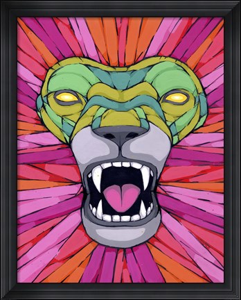 Framed Aggressive By Nature Print