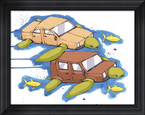 Framed Always Traveling Print