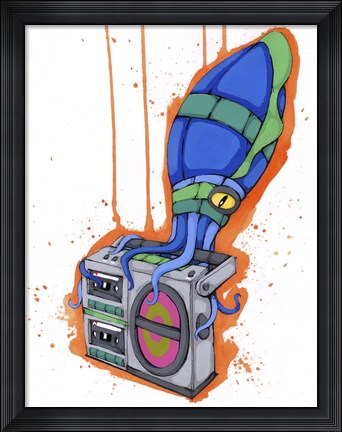 Framed Attracted To The Sound Too Print