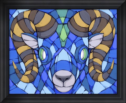 Framed Blues Run The Game Print