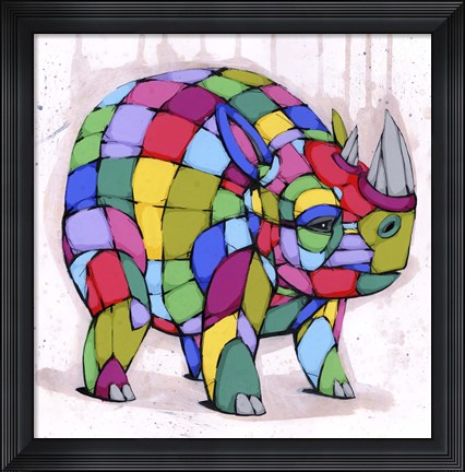 Framed Born Colorful Print