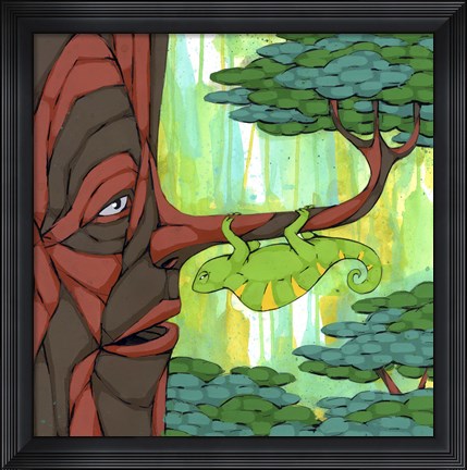 Framed Camouflage Conversations Print