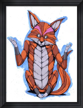 Framed Indifferent Fox Print
