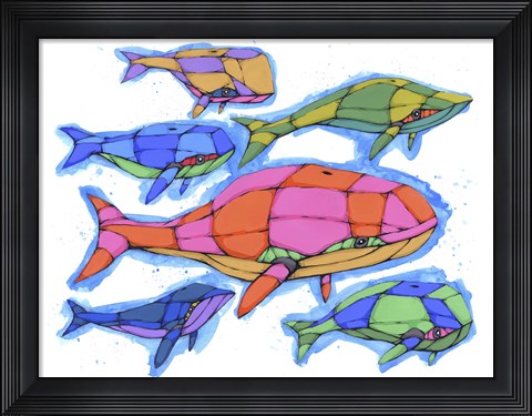 Framed Odd Pod Print