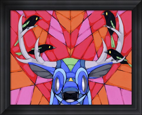 Framed Providing Safe Harbour Print