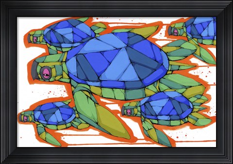 Framed Traveling With Family Print