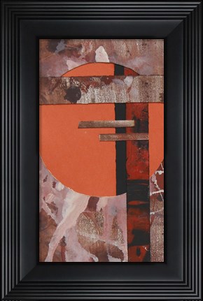 Framed Abstract Red Print