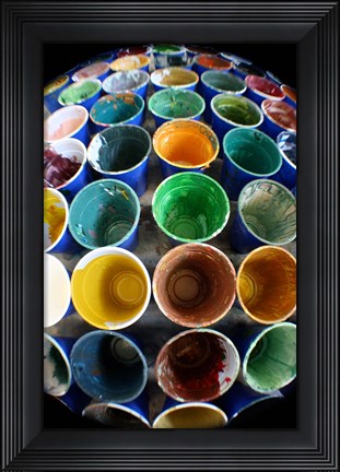 Framed Cups And Tape 6 Print