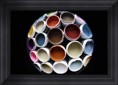 Framed Color Cups &amp; Tape 5 Print