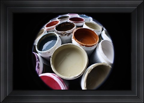 Framed Color Cups &amp; Tape 10 Print