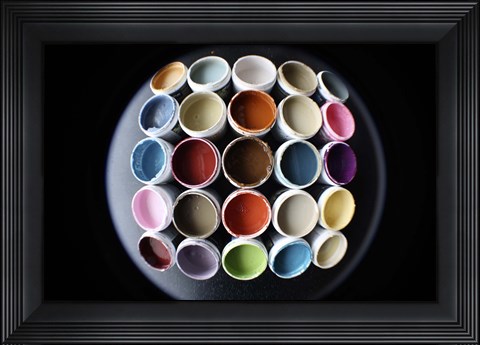 Framed Color Cups &amp; Tape 18 Print