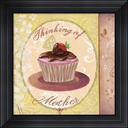 Framed Cupcake Holidays II Print