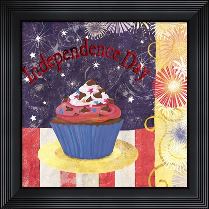Framed Cupcake Holidays III Print