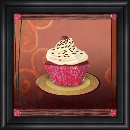 Framed Cherry Swirl Print