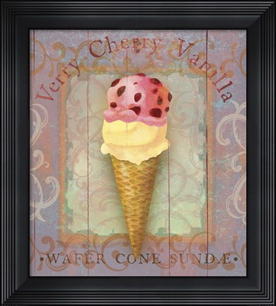 Framed Parlor Ice Cream I Print