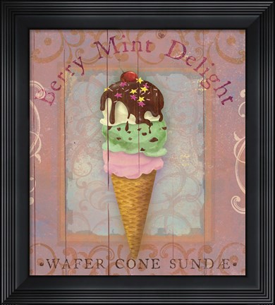 Framed Parlor Ice Cream II Print