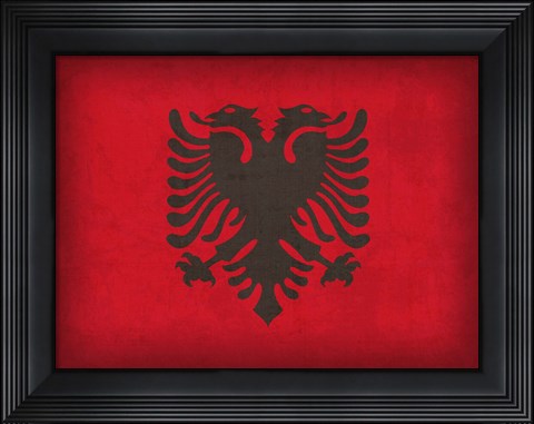 Framed Albania Print