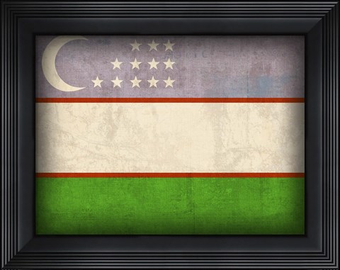Framed Uzbekistan Print