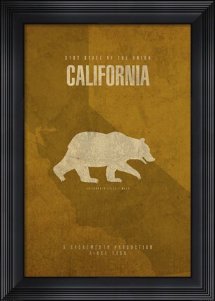 Framed California Poster Print
