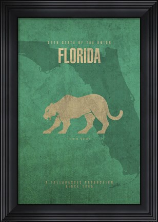 Framed Florida Poster Print