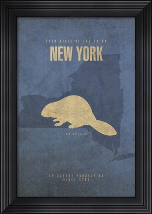 Framed New York Poster Print