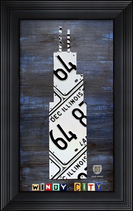 Framed Windy City Building Print