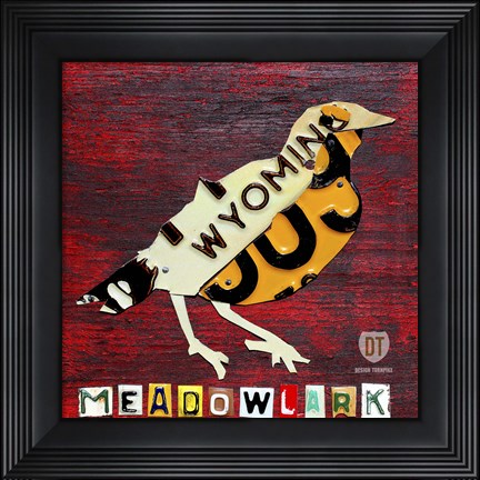 Framed Wyoming Meadowlark Print