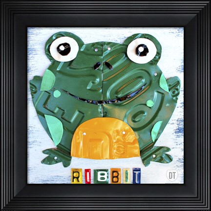 Framed Ribbit The Frog Print