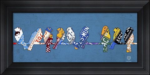 Framed Birds on a Wire Print