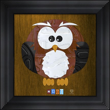 Framed Hoot The Owl Print