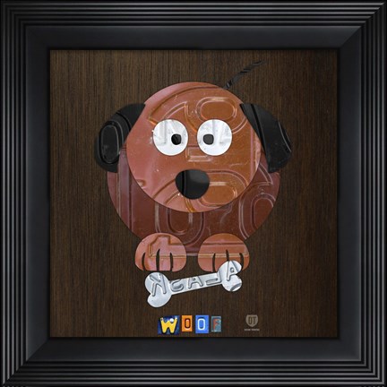 Framed Woof The Dog Print
