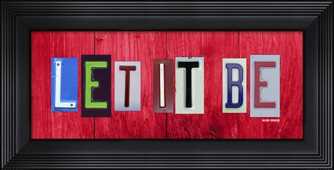 Framed Let It Be Print