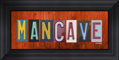 Framed Man Cave Print