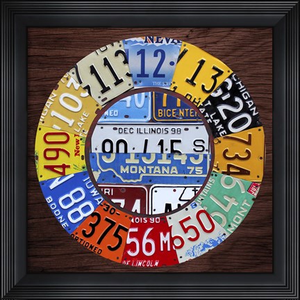 Framed Clock Square Print