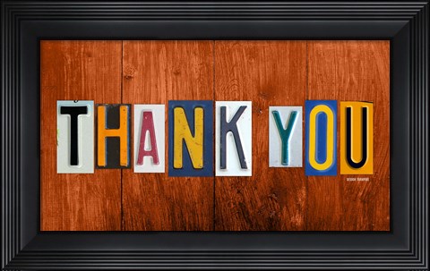 Framed Thank You Print