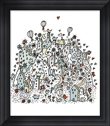 Framed Flower City Print