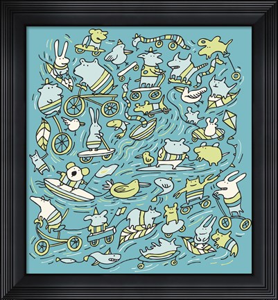 Framed Animal Power Print