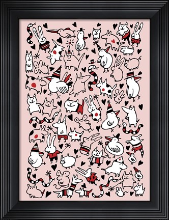 Framed Party Animals Print
